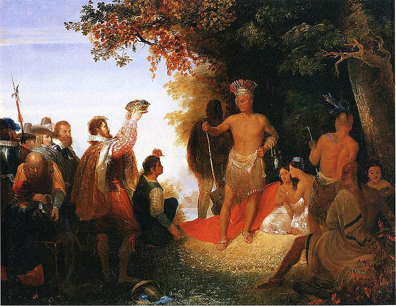 John Gadsby Chapman The Coronation of Powhatan